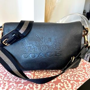 COACH JES Messenger Shoulder/Cross body bag, leather.